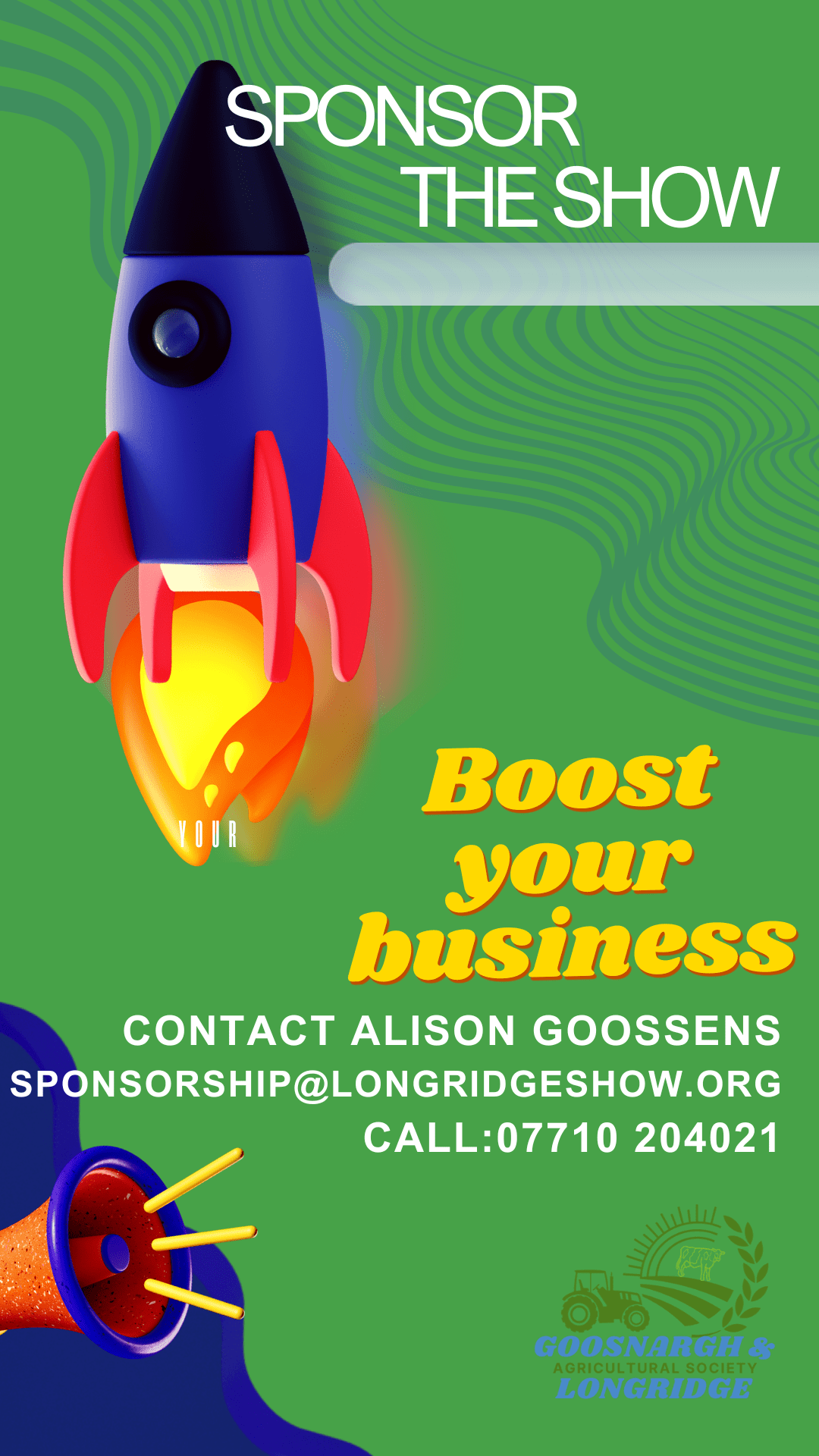 Sponsor The Goosnargh And Longridge Agricultural Show